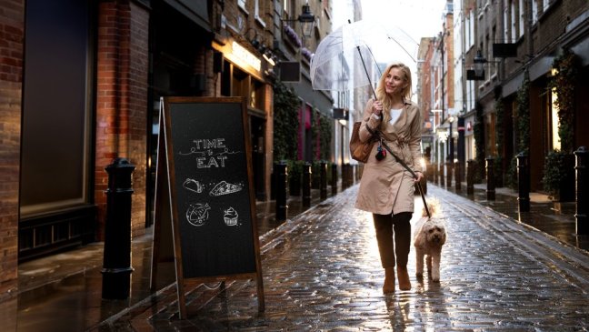 Magnetický kriedový reklamný stojan vodoodolný 150x61 cm KLASICKÁ HNEDÁ
