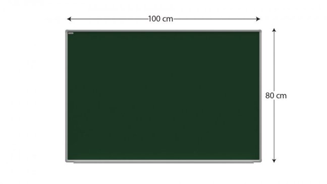 Magnetická křídová tabule 100x80cm (zelená)