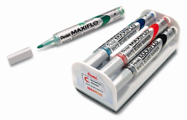 Pentel Maxiflo sada 4ks makerov s hubkou