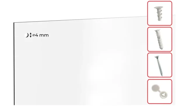 Magnetická tabuľa SLIMboard bezrámová zmazateľná za sucha 240x120 cm