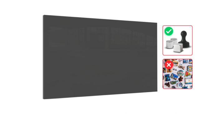 Skleněná tabule 60x40 ALLboards COLOR