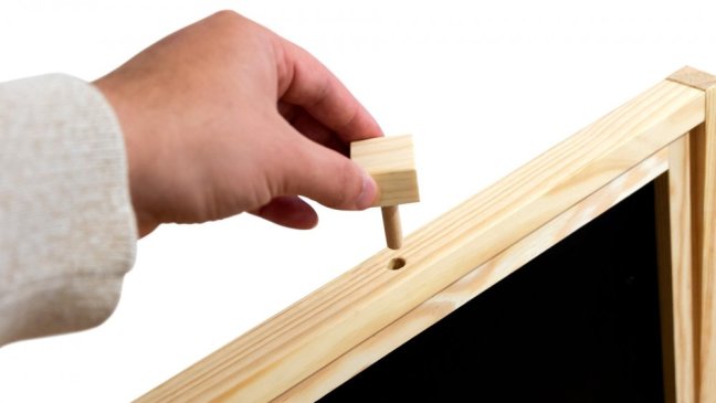 Allboards,Drevená, otočná kriedová tabuľa na kreslenie pre deti, magnetická, výška 79 cm
