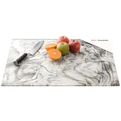 Skleněná krájecí deska ZKAMENĚLÉ DŘEVO 60 × 52 cm