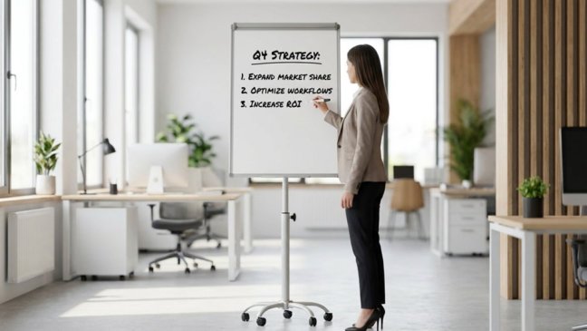 Mobilní magnetický flipchart se stíratelným povrchem na kolečkách 100 × 70 cm stříbrný