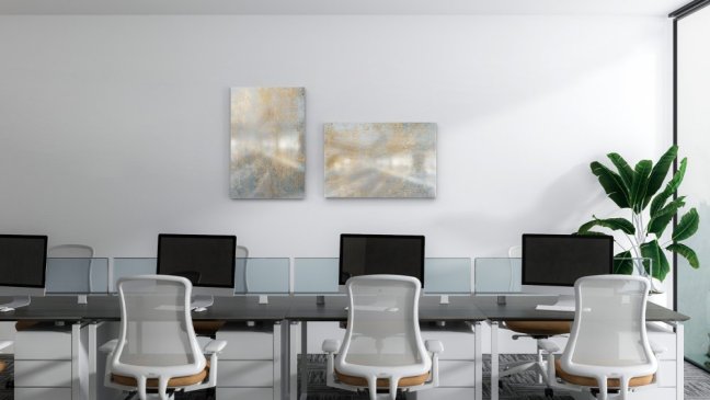 Magnetická tabule METALboards zlatý beton 60x40 cm