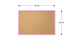 Korková nástenka v farebnom drevenom ráme 90x60 cm – Ružová