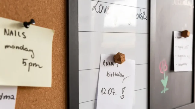 Magnetická nástěnka 3v1 ALLboards COMBI: bílá suchostíratelně-magnetická, bílá magneticko-křídová a korková 60x40 cm