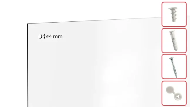 Magnetická tabule SLIMboard bezrámová smazatelná za sucha 300x120 cm