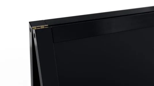 Reklamné  áčko s kriedovou tabuľou 78x44 cm- čierný rám