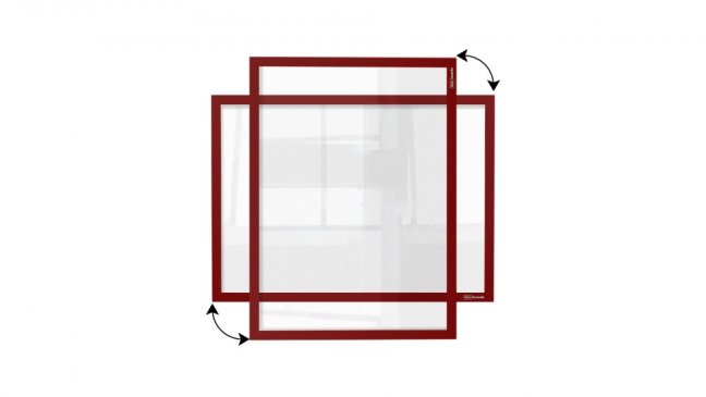 Magnetická kapsa na papier A4 - červená