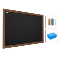 Allboards tabuľa čierna kriedová v drevenom ráme 50x40 cm