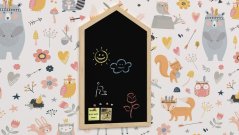 Allboards Černá magnetická tabule 90x60cm - DOMEČEK
