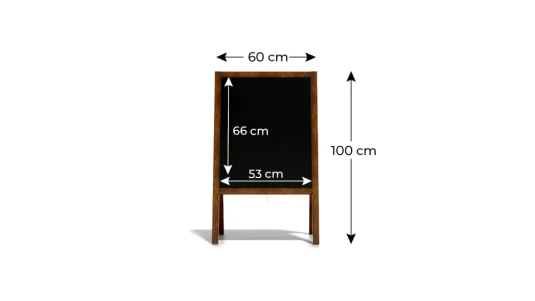 Allboards reklamné áčko s kriedovou tabuľou 100x60 cm