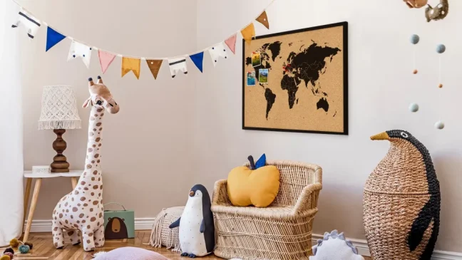 Korková tabuľa MAPA SVETA drevený lakovaný rám BLACK 90x60 cm