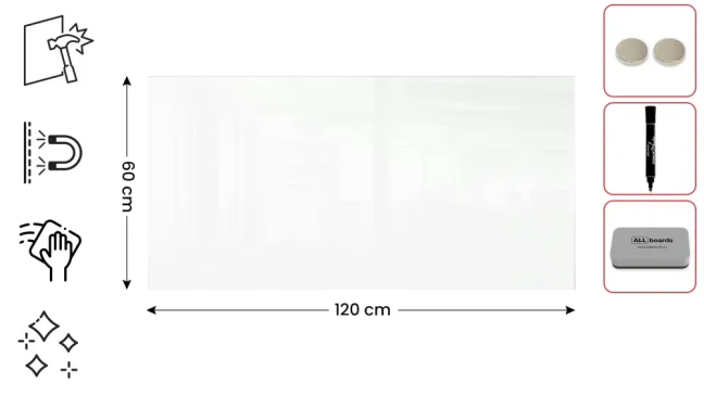 Skleněná tabule 120x60 ALLboards CLASSIC
