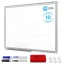 Biela popisovacia magnetická tabuľa 45x60 cm v hliníkovom ráme + sada príslušenstva – TM IDEA® séria Flex