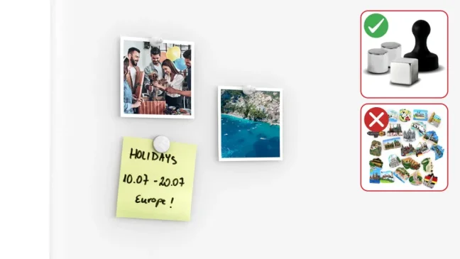 Sklenená projekčná magnetická matná tabuľa 180x120 cm