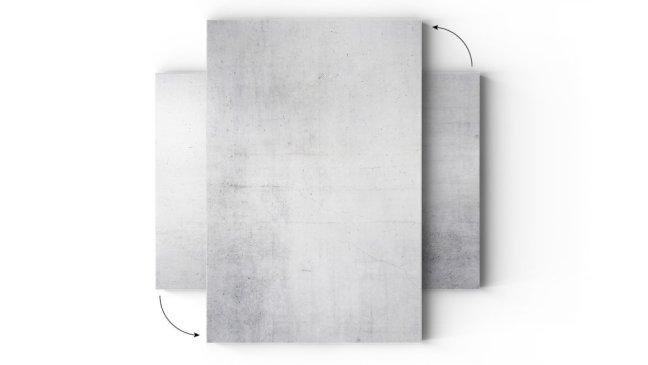 Magnetická tabule METALboards cement 60x40 cm