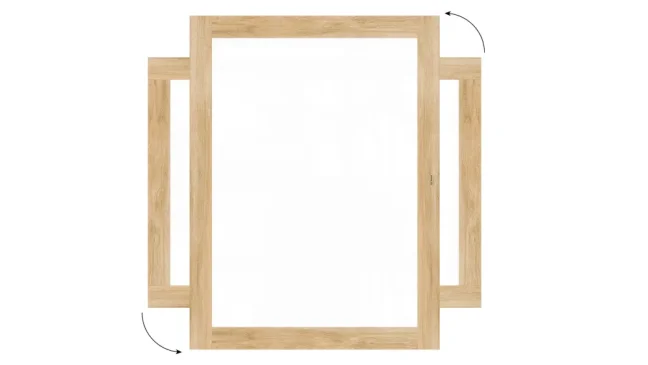 Magnetická tabule PREMIUM 120x90 cm v rámu v barvě dubu