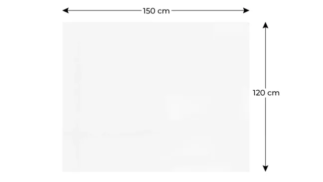 Magnetická tabuľa SLIMboard bezrámová zmazateľná za sucha 150x120 cm