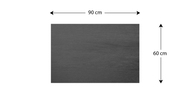 Kovový obraz tmavošedé dřevo 90x60 ALLboards METAL