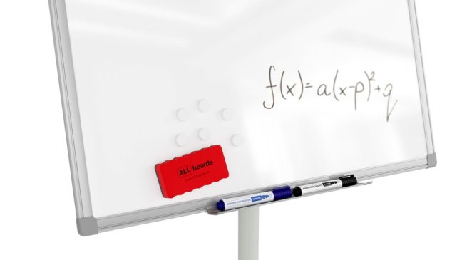 Mobilní magnetický flipchart se stíratelným povrchem 100 × 70 cm stříbrný