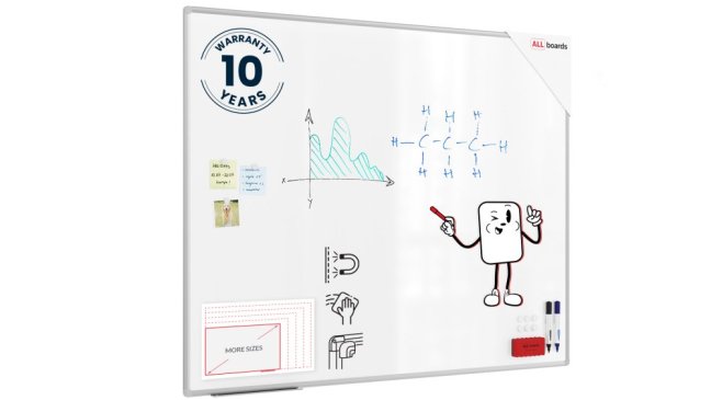 Magnetická tabule 150x120 ALLboards PREMIUM