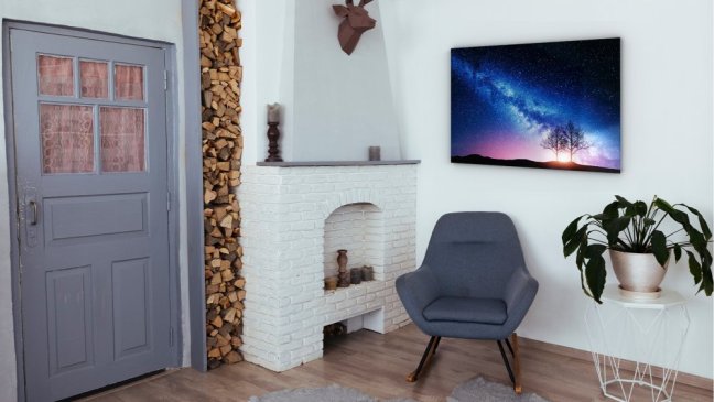 Magnetická tabuľa METALboards, mliečna dráha a strom 90x60 cm