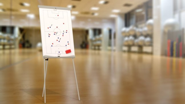 Taktická tabule flipchart FOTBAL 100x70 cm – magnetická bílá tréninková tabule