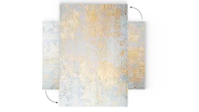 Magnetická tabule METALboards zlatý beton 90x60 cm