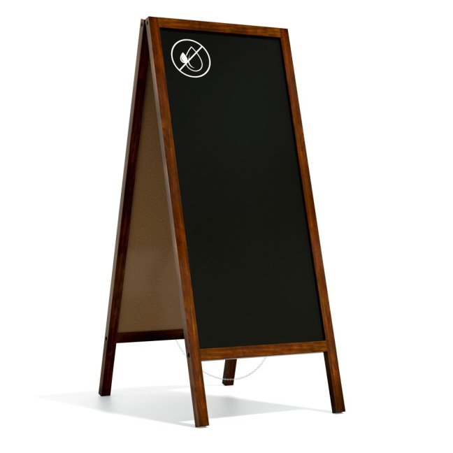 Allboards reklamné áčko ako kriedová tabuľa 150x61 cm