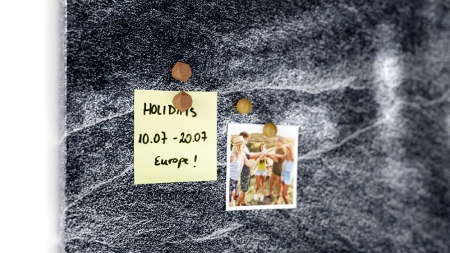 Magnetická tabuľa METALboards tmavý kameň 90x60 cm