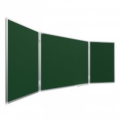 Zelená tabule typu "triptych", 120 x 90/240 cm