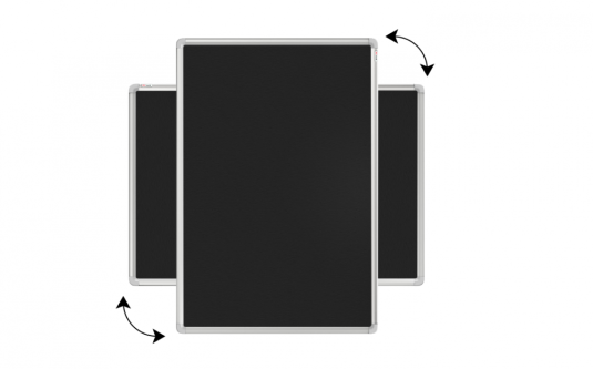 Allboards textilní nástěnka 90x60 cm (černá)