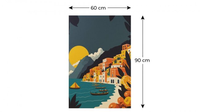 Obraz Mesto nad morom 90x60 ALLboards CANVAS