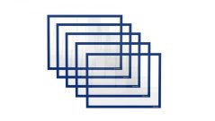 Magnetická kapsa na papier A4 - modrá - sada 5 kusů