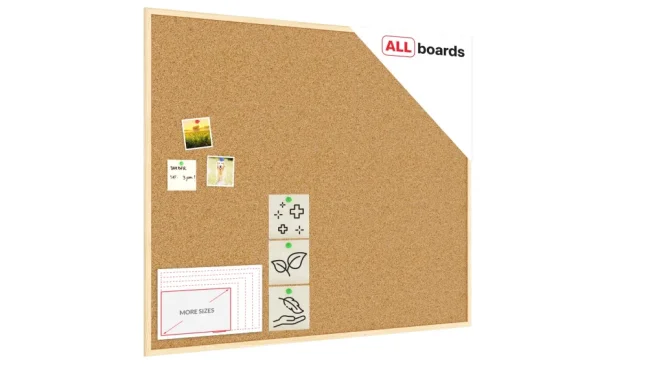 Korková nástěnka 120x100 ALLboards NATURAL