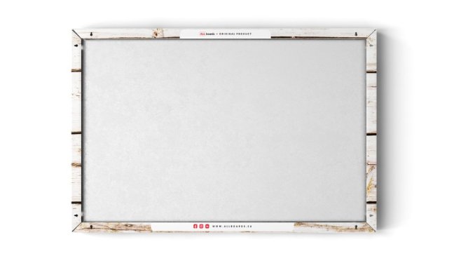 Magnetická tabuľa METALboards biela prkna 60x40 cm