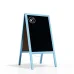 Reklamní áčko modré barvy s křídovou tabulí 118x61 cm