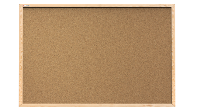 Korková tabuľa s dreveným rámom 90x60 cm+ drevený bukový stojan