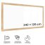 Magnetická tabuľa PREMIUM 240x120 cm v ráme vo farbe duba