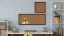 Korková tabuľa 100x40 cm lakovaný drevený rám ČIERNY