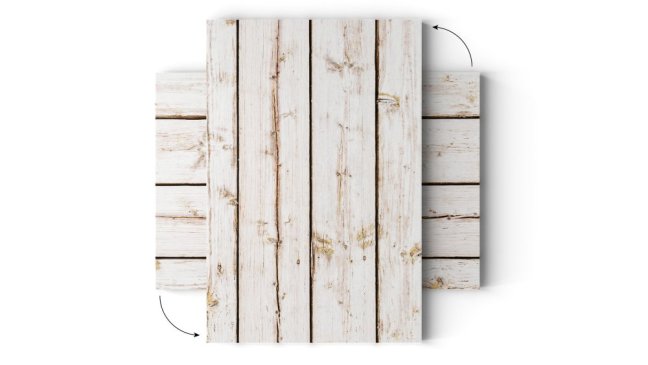 Magnetická tabuľa METALboards biela prkna 60x40 cm