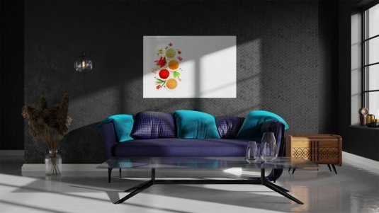 Sklenená magnetická tabule- dekoratívne obraz KORENIE BYLINKY 90x60 cm