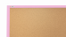 Korková nástěnka v barevném dřevěném rámu 90x60 cm – Růžová