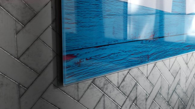 Skleněná magnetická tabule- dekorativní obraz POZNÁMKY PLÁNOVAČ 60x40 cm