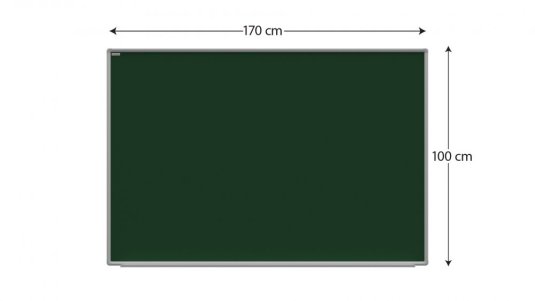Magnetická křídová tabule 170x100cm (zelená)
