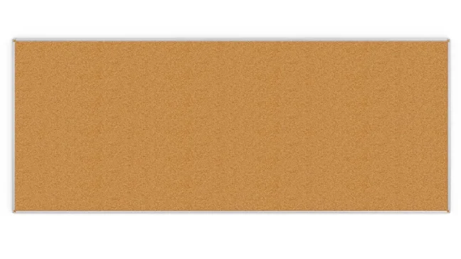 Korková nástěnka v hliníkovém rámu 300x120cm