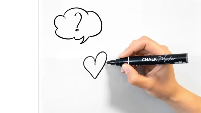 Sada kriedových markerov ALLboards – 4 ks čierne