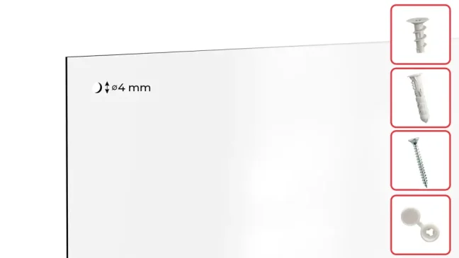 Magnetická tabuľa SLIMboard bezrámová zmazateľná za sucha 200x120 cm